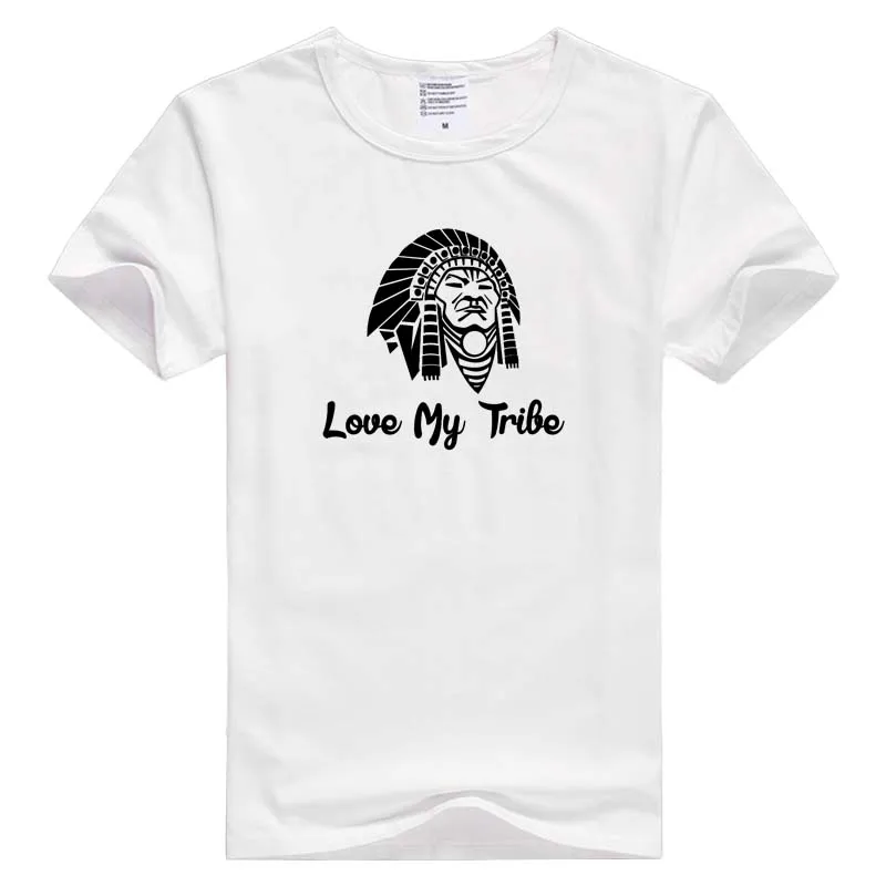 Повседневная мужская футболка Love My Tribe с коротким рукавом удобная крутая