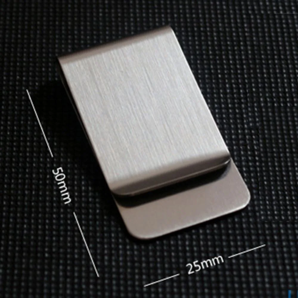 Серебряный EDC зажим для денег из нержавеющей стали мужской металлический