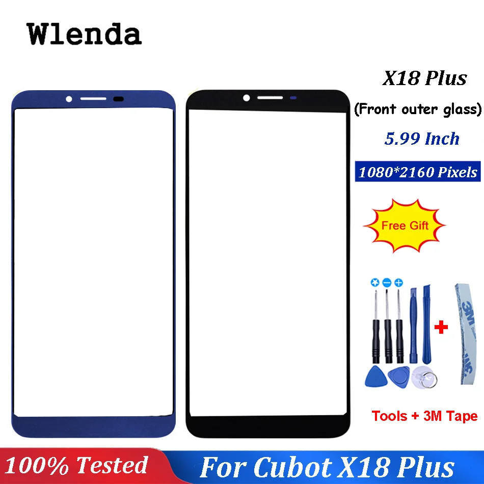 Переднее внешнее стекло для cubot x18 plus Сенсорная панель Сенсорный экран дигитайзер