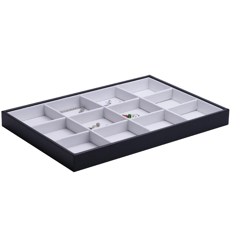 1 шт. кожаный деревянный браслет цепочка белая Витрина коробка лоток 14x9&quot|box