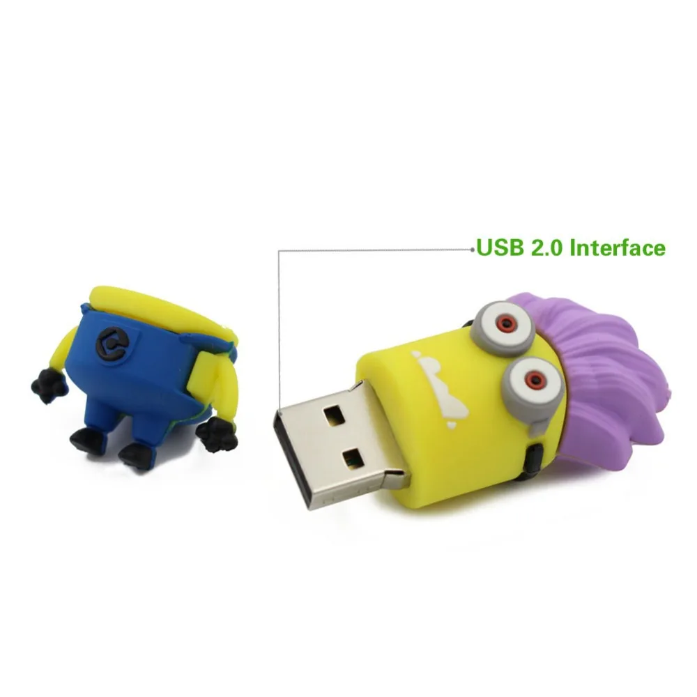 Новые флешки Usb Flash Drive Ручка U диск 32 ГБ 16 8 4 Гадкий я 2 memory stick флэш-карты прекрасный