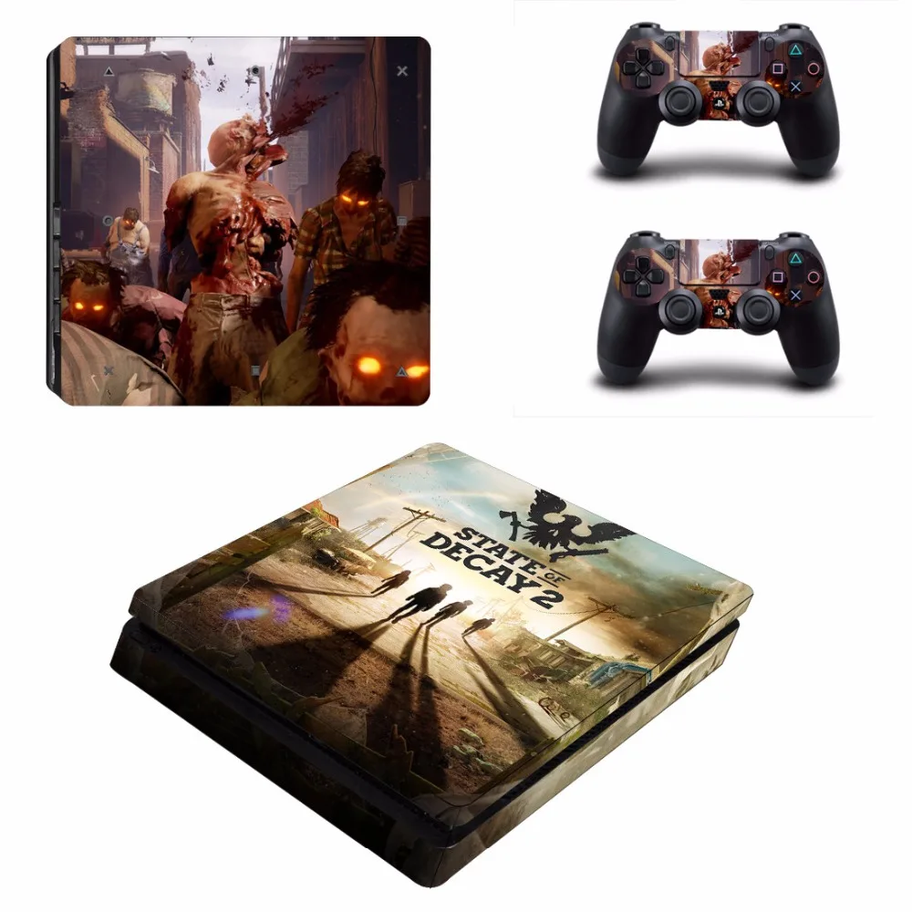 Состояние игры разложения 2 PS4 тонкая кожа Стикеры для Sony Игровые приставки 4