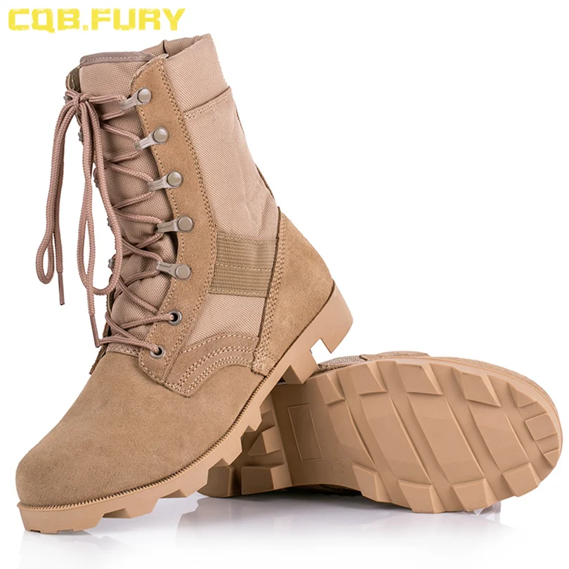 Военные ботинки CQB.FURY мужские водонепроницаемые армейские из коровьей кожи