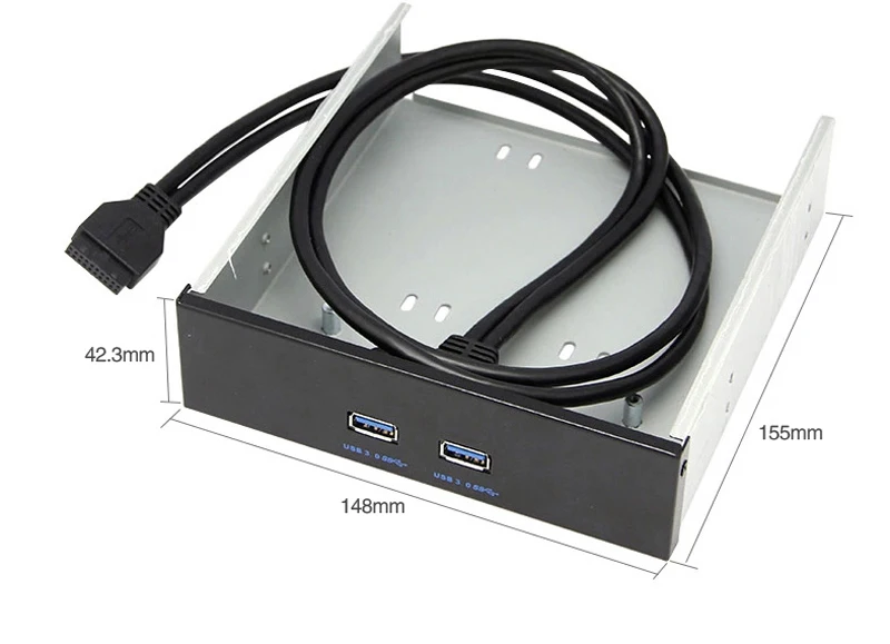 Материнская плата 20Pin на 2 порта SuperSpeed USB3.0 Кронштейн передней панели для