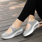 Женские кроссовки для фитнеса, дышащие, с воздушной подушкой, из сетчатого материала, мягкая подошва, прогулочная обувь, на толстой подошве
