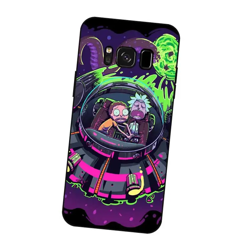 P184 Рик и Морти крутой черный силиконовый чехол для samsung Galaxy S5 S6 S7 S8 S9 S10 5G S10E S11 S11E Lite