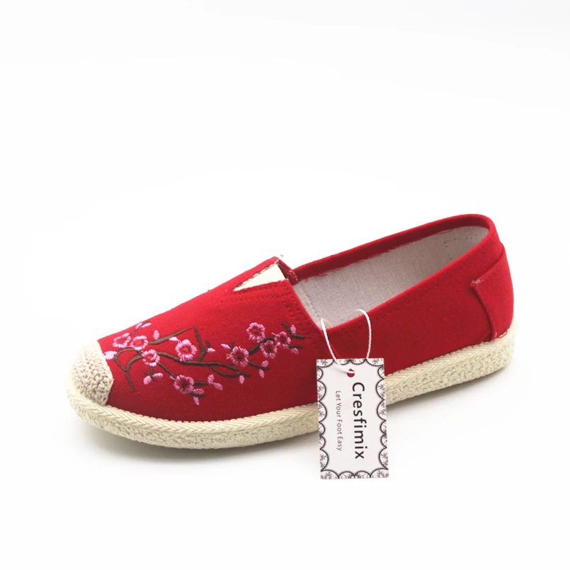 Cresfimix sapatos femininos Женская Повседневная танцевальная обувь на плоской подошве весну