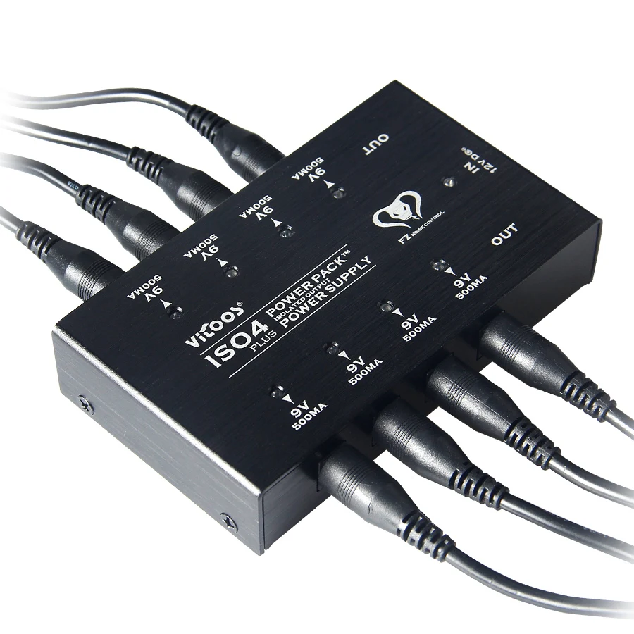 Vitoos ISO4 PLUS Power Packtm Электропитание гитарный эффект педали 8 шт. DC Кабели плюс 1Y
