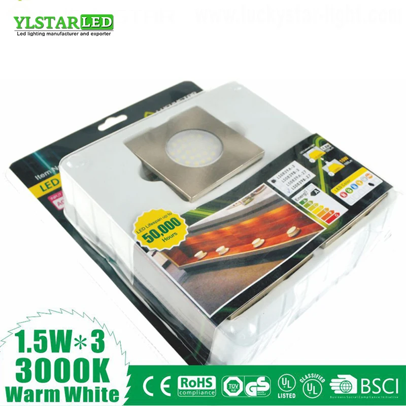 YLSTAR Бесплатная доставка 3 шт./компл. Светодиодная лампа для шкафа