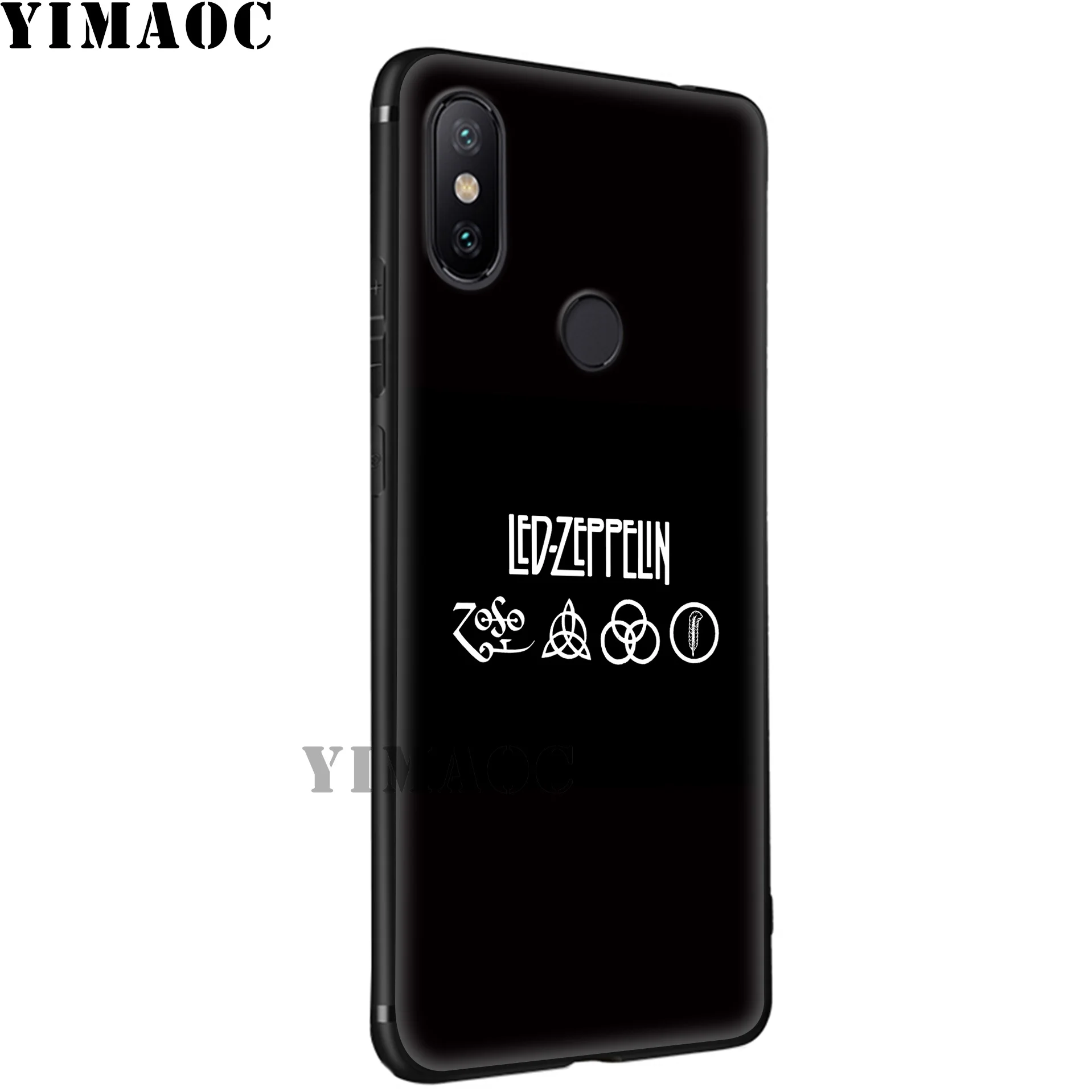 Yimaoc Led Zeppelin ACDC полосы мягкий чехол для Xiaomi mi 9T 9 8 Se 6 MAX 3 A1 A2 Lite CC9E CC9 6X 5X POCOPHONE F1 |