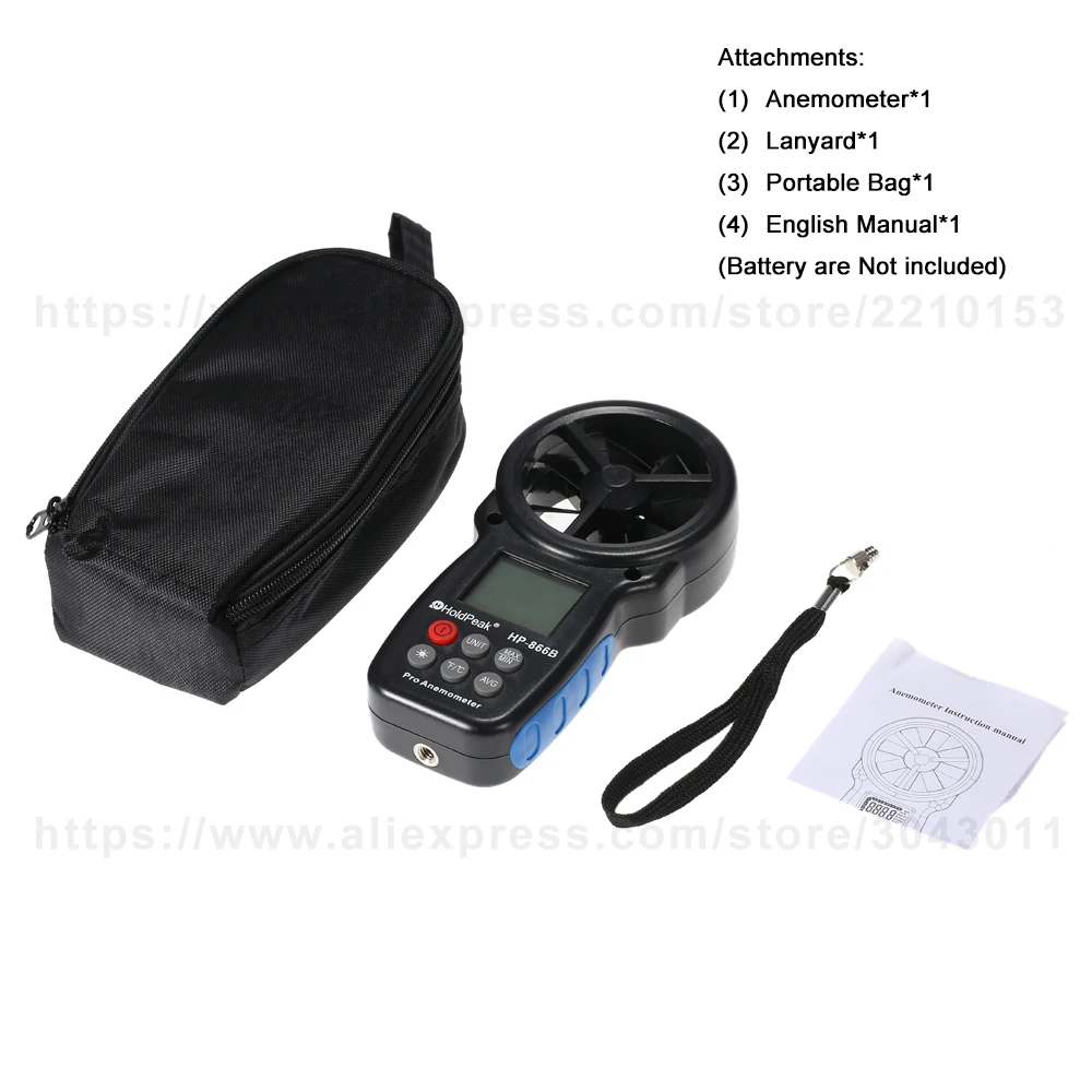 Ручной цифровой анемометр оснащен сумкой.|device car|device communicationdevice picture |
