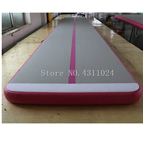 Дешево Бесплатная доставка, коврик для гимнастики с воздушной дорожкой 26 футов, надувные коврики для пола с электрическим воздушным насосом для до...