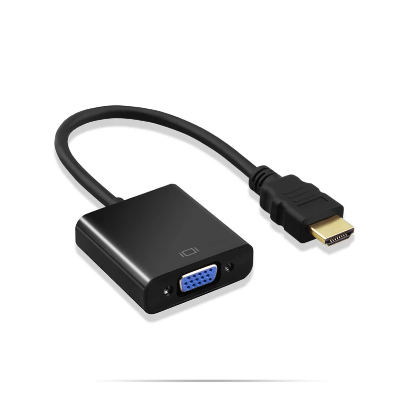 10 шт. HD 1080P для HDMI в VGA конвертер адаптер кабель все одном ПК компьютера настольный