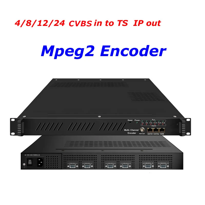 AV к Mpeg2 ASI IP out 4/8/12/24 CVBS MPEG2 многоканальный SD кодировщик RCA ip Кодировщику
