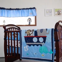6 pcs set baby bedding set including duvet cover crib%c2%a0skirt bumpers cotton baby linen baby crib set four seasons both girl boy