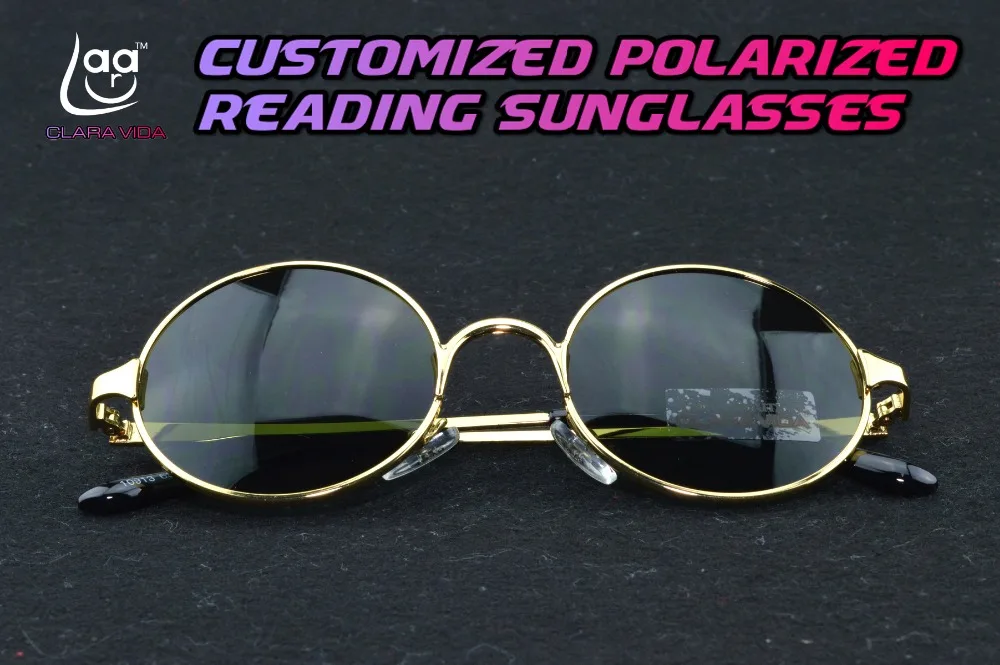!!!Polarized reading sunglasses!!! Round vintage gold  Ozzy style POLARIZED SUNGLASSES +1.0 +1.5 +2.0 +2.5 +3.0 +3.5 +4.0