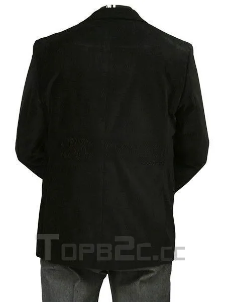Cool Black Lapel Single-Breasted Buttons Jazz Cloth Velvet Mens Steampunk Jacket For Men Free Shipping | Тематическая одежда и