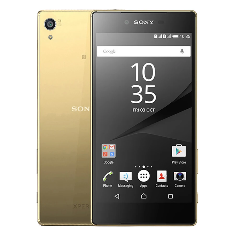 Gold Разблокированный sony Xperia Z5 Premium E6853, 4G LTE, одна SIM, 3 Гб ОЗУ, 32 Гб ПЗУ, 5,5 дюймов, Android, четыре ядра, ips, GSM, 23 МП, wifi, gps - Цвет: Gold