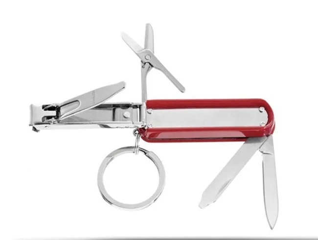 Freeshipping 5 в 1 Из Нержавеющей Стали EDC Multi Tool Нож Кусачки Для Ногтей Ножницы Лезвия|knife