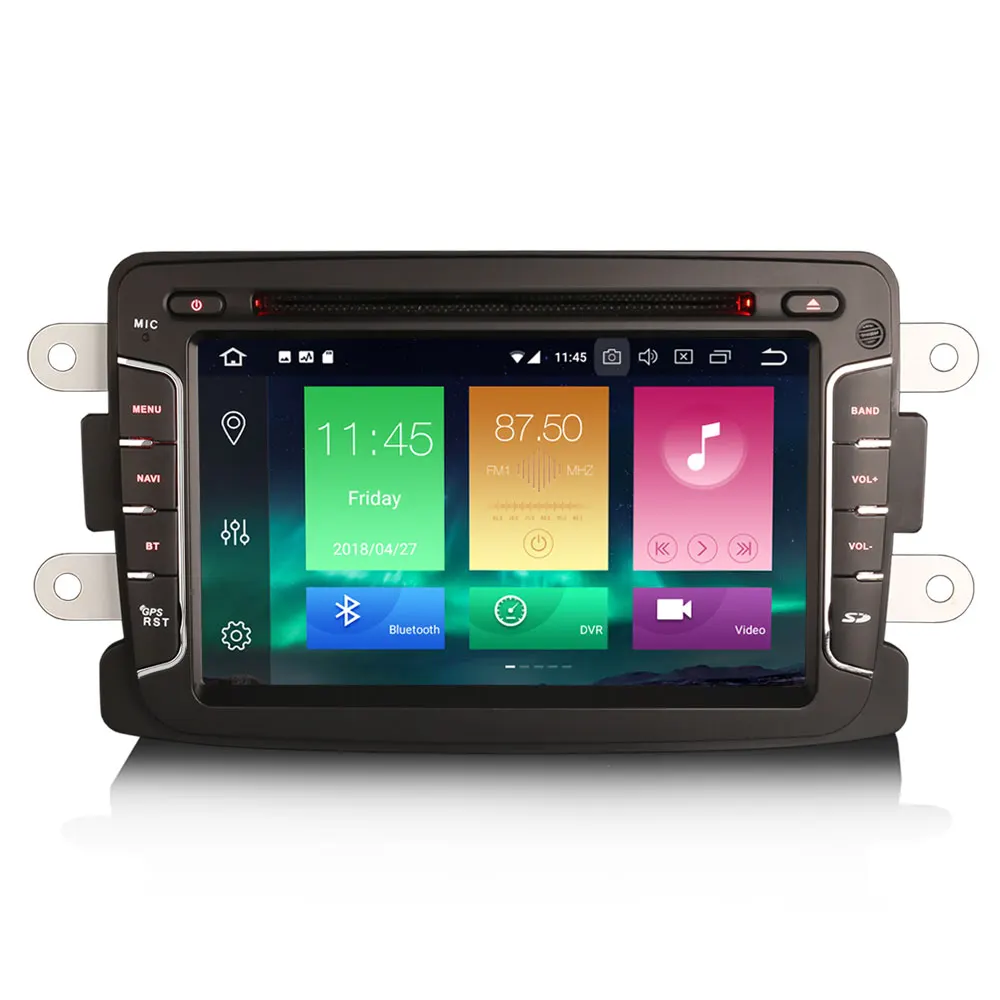 Erisin ES7429D 7 &quotAndroid 8 0 Octa core 4G ram автомобильный DVD gps видеорегистратор с радио DAB + для