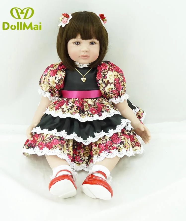 

Кукла реборн силиконовая виниловая Реалистичная, 24 дюйма, 60 см, для новорожденных принцесс, для девочек, малышей, Реалистичная кукла для вре...