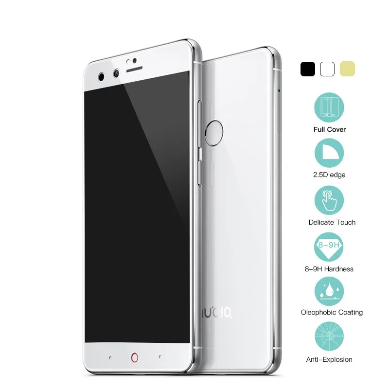Закаленное стекло 20D с полным покрытием для ZTE Axon 7 защитная пленка экрана Nubia Z11 Z17
