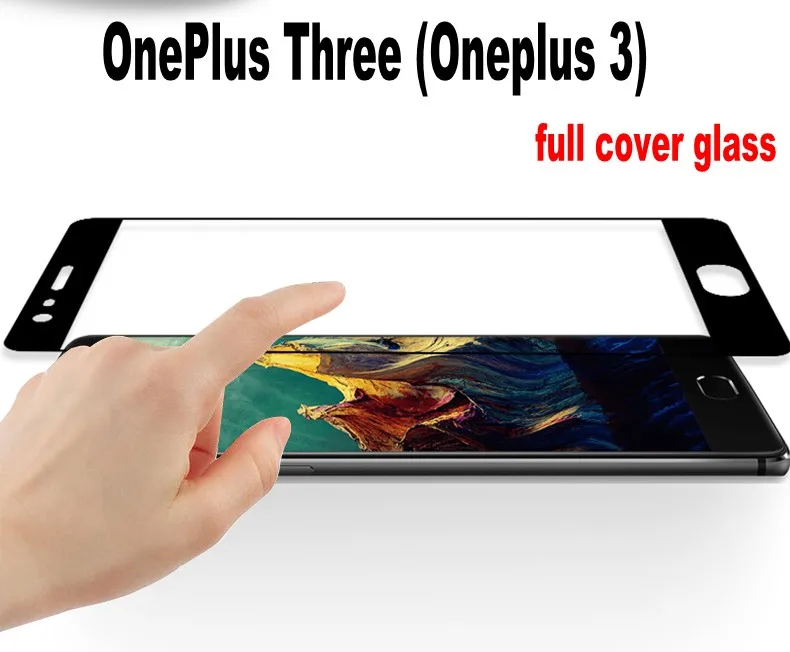 Для oneplus 3 three 3T A3000 A3010 полное покрытие закаленное стекло Оригинальный чехол для
