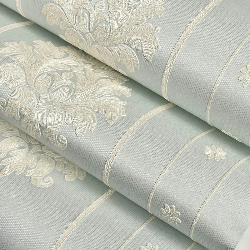 beibehang European Style Vertical Striped Refined Living Room TV Background Wallpaper Bed Bedside Wallpapers AB papel de parede |