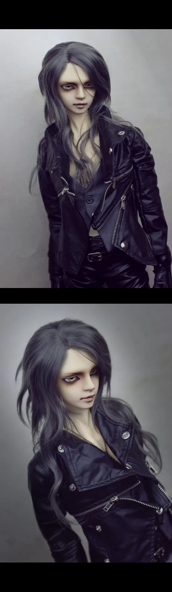 1/3 Кукольное кожаное пальто на молнии, костюм для 1/3 BJD SD, аксессуары для куклы, кукольная одежда, кожаное пальто