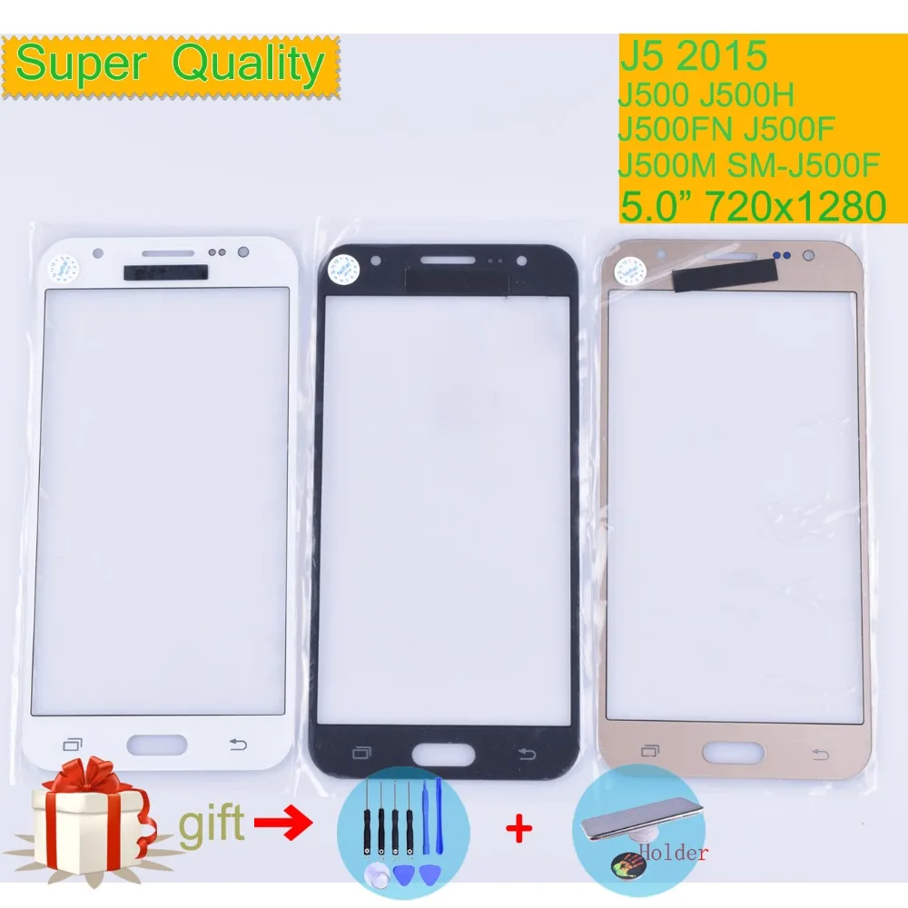 

For Samsung Galaxy J5 2015 J500 J500H J500FN J500F J500M SM-J500F Touch Screen Front Glass Panel TouchScreen LCD Outer Lens 5.0"