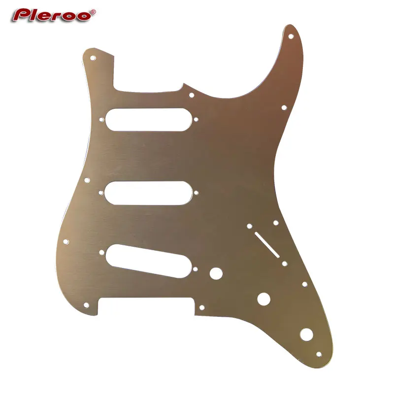 

Pleroo Quality guitar parts 1pc 1.75mm Aluminum material ST guitar pickguard fit for SSS Guitar pickguard