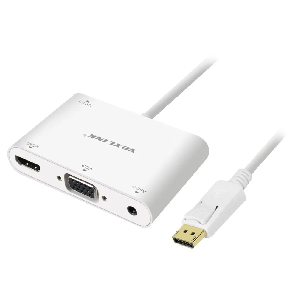 Voxlink 1080 P 3 в 14 К Дисплей Порты и разъёмы DP TO VGA/HDMI адаптер конвертера кабеля с аудио