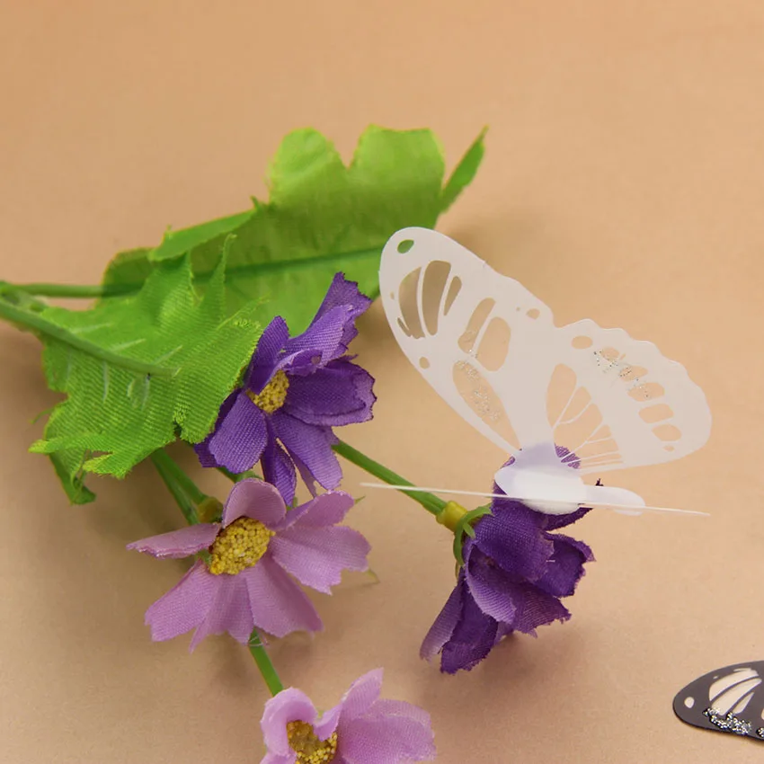 Галстук; 18 шт./компл. 3D с украшением в виде кристаллов бабочки DIY домашний декор настенные наклейки для детской комнаты для рождественской вечеринки Украшение Наклейка