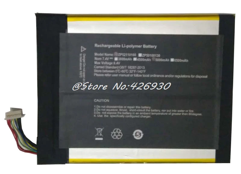 Аккумуляторная батарея X5 для ноутбука Teclast Pro ZP52110158 ZP50100130 7 4 в 5000 мАч замена QT31150165P