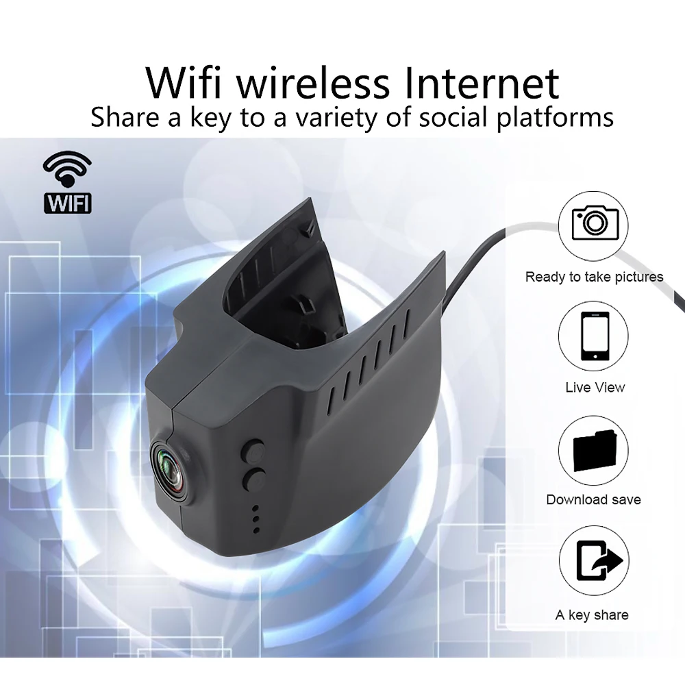 Junsun S8 Видеорегистраторы для автомобилей Камера WI FI регистраторы Новатэк 96655