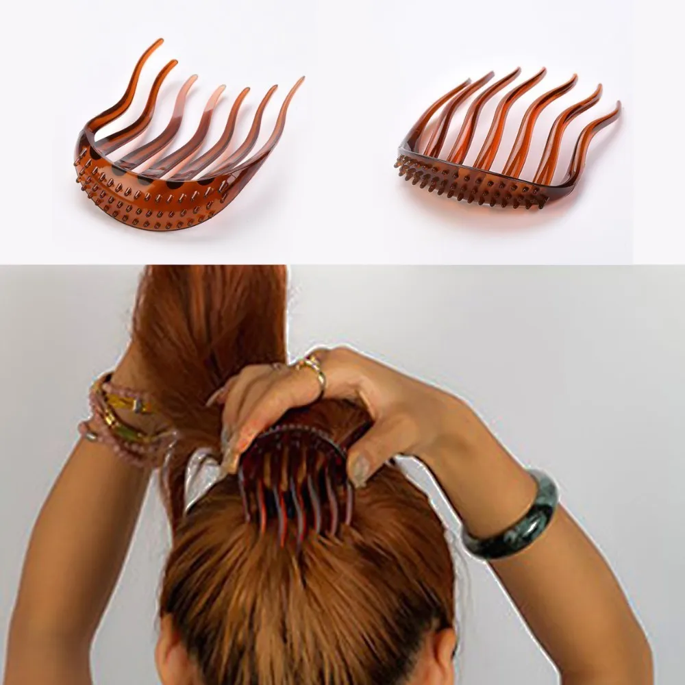 1 шт. накладки для конского хвоста заколки волос объемная Свадебная расческа
