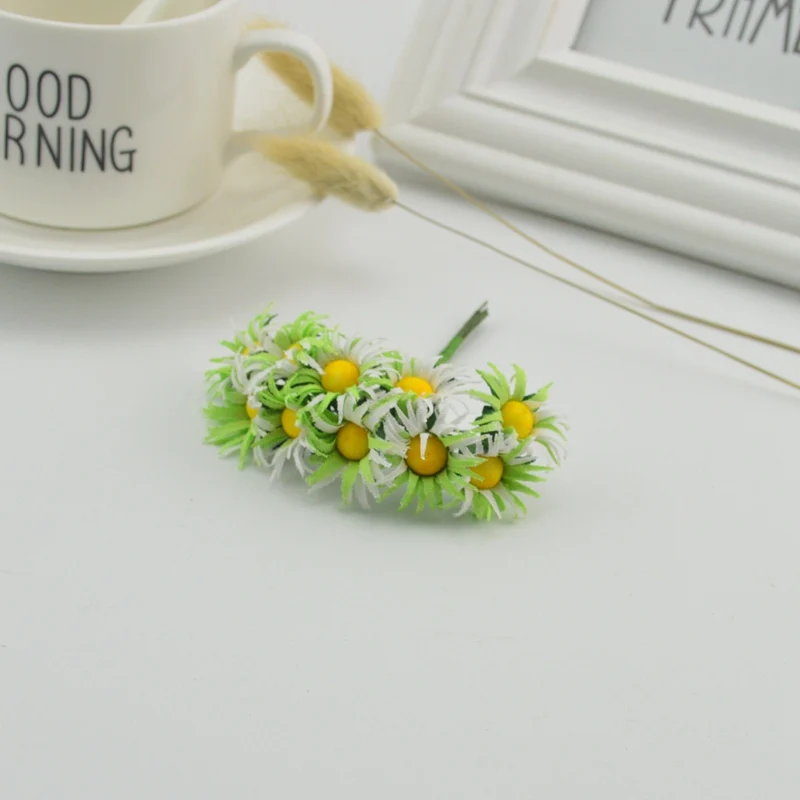 6 шт. Декоративная гирлянда 3 см|daisy silk|artificial gerbera daisiesartificial |