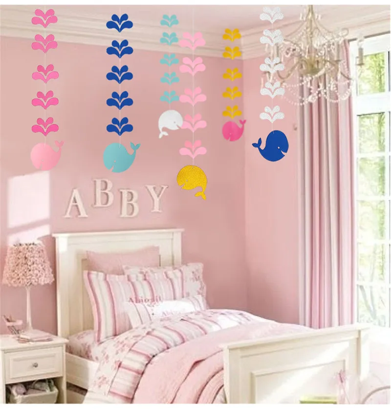 3/шт блеск КИТ вода цветок украшения морской ветер детский сад классная комната