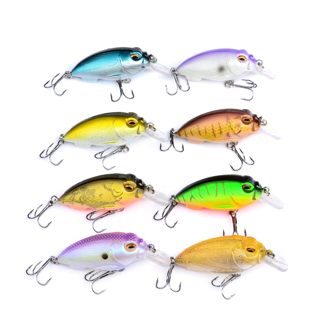 Minnow рыболовные приманки 3D 8 цветов кривошипная искусственная приманка 13 5 г/7 см