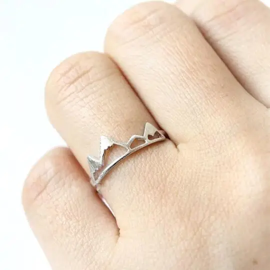 One Piece Adjustable Ring Open Mountain Finger Rings for Women Climber Travelling Birthday Gift | Украшения и аксессуары