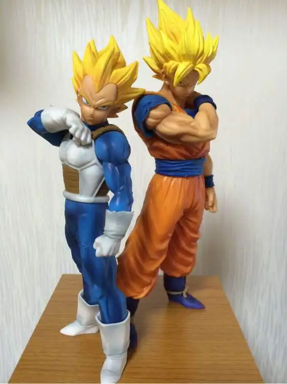 Новая горячая распродажа ROS Dragon Ball Z Вегета Son Goku Kakarotto Супер saiyan 22 см ПВХ подарок