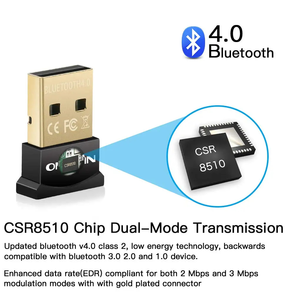 Bluetooth ресивер и передатчик Onvian bluetooth адаптер CSR 4 0 ключ для ПК ноутбука динамика