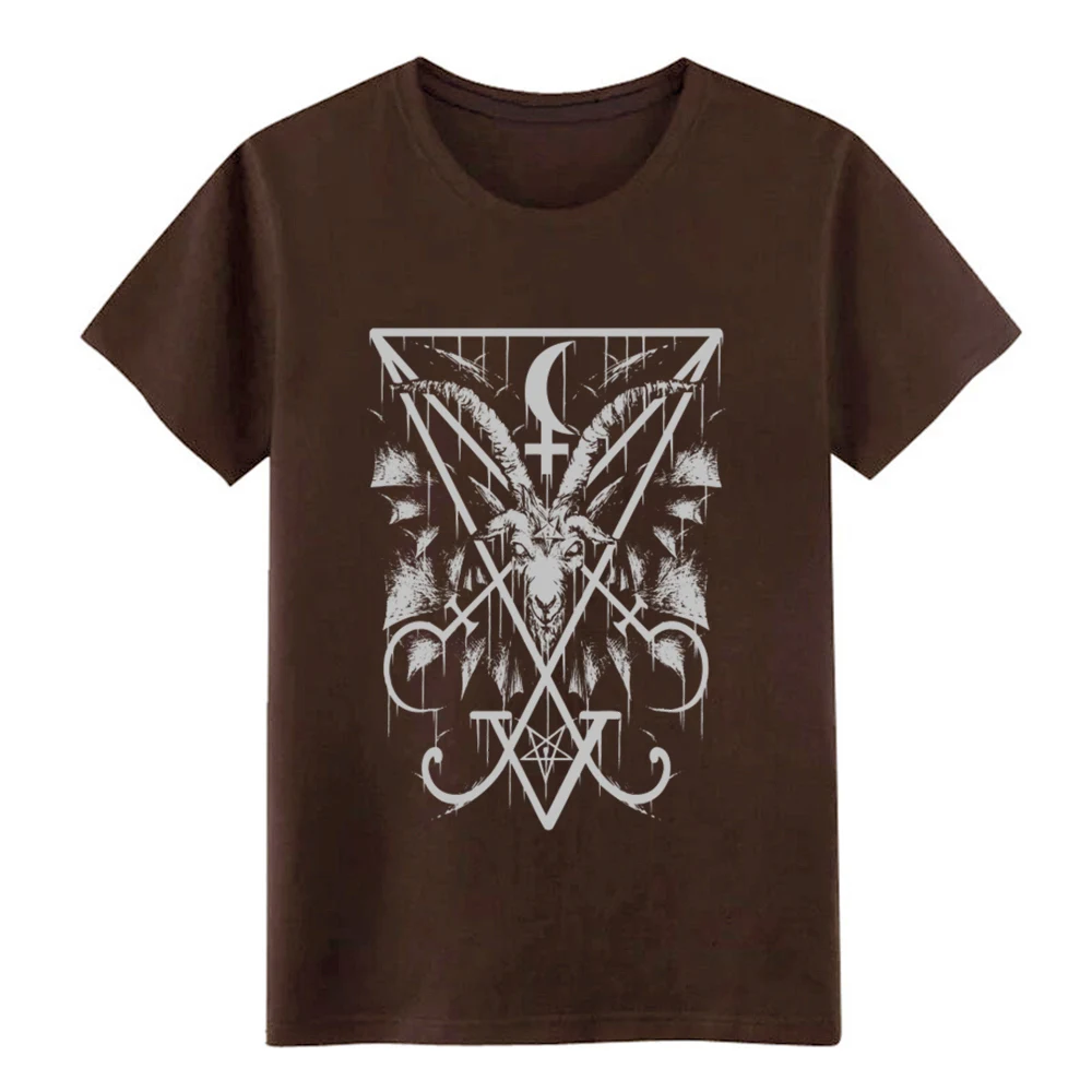 Мужская футболка с коротким рукавом sigil of Lucifer and Baphomet из коллекции 50/50 года S-XXXL