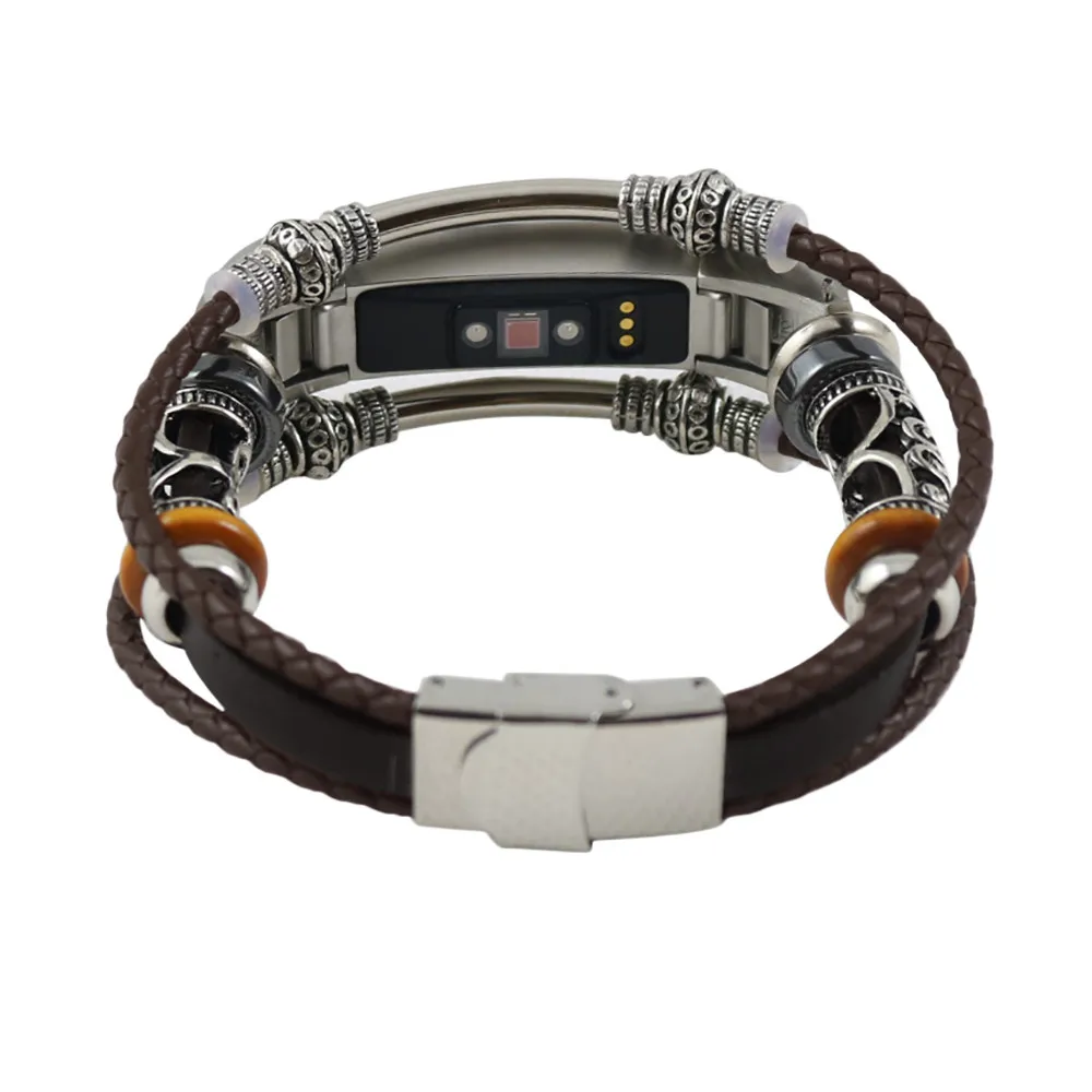 Новые модные ретро часы ремешок Замена кожаный для Fitbit Alta/Fitbit Alta HR 15J Прямая