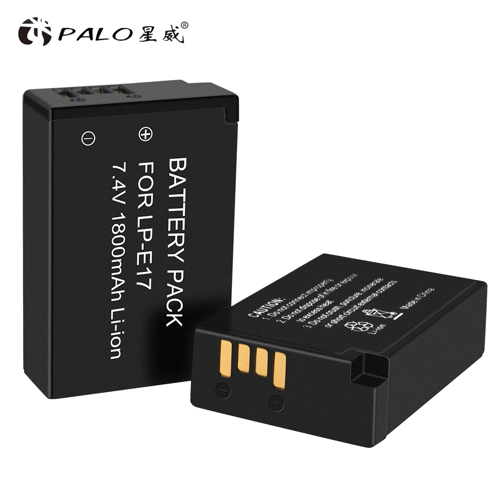PALO 1800 мА/ч, LP-E17 LPE17 LP E17 литий-ионный аккумулятор для цифровой однообъективной зеркальной камеры Canon EOS M3 M5 750D 760D 800D T6i T6s 8000D поцелуй X8i