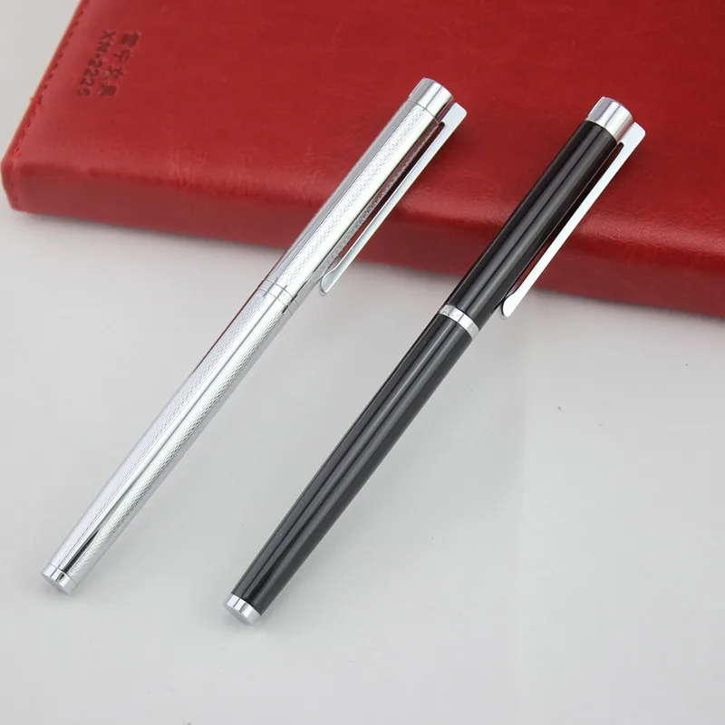 Роскошный бренд Jinhao Shine Platinum Steel Канцтовары для офиса и школы с капюшоном перьевая