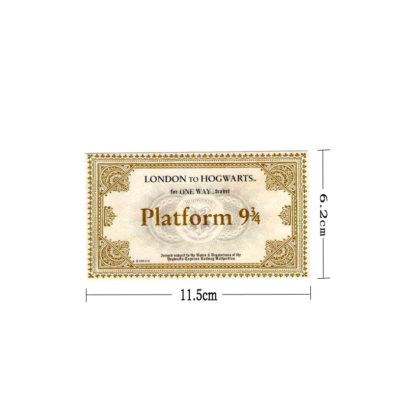 Pulaqi 1 шт. в стиле рок корзина Plateforme билетная Платформа 9 3/4 Лондон в хогварт Волшебная мир поезд билетов Декор Коллекция