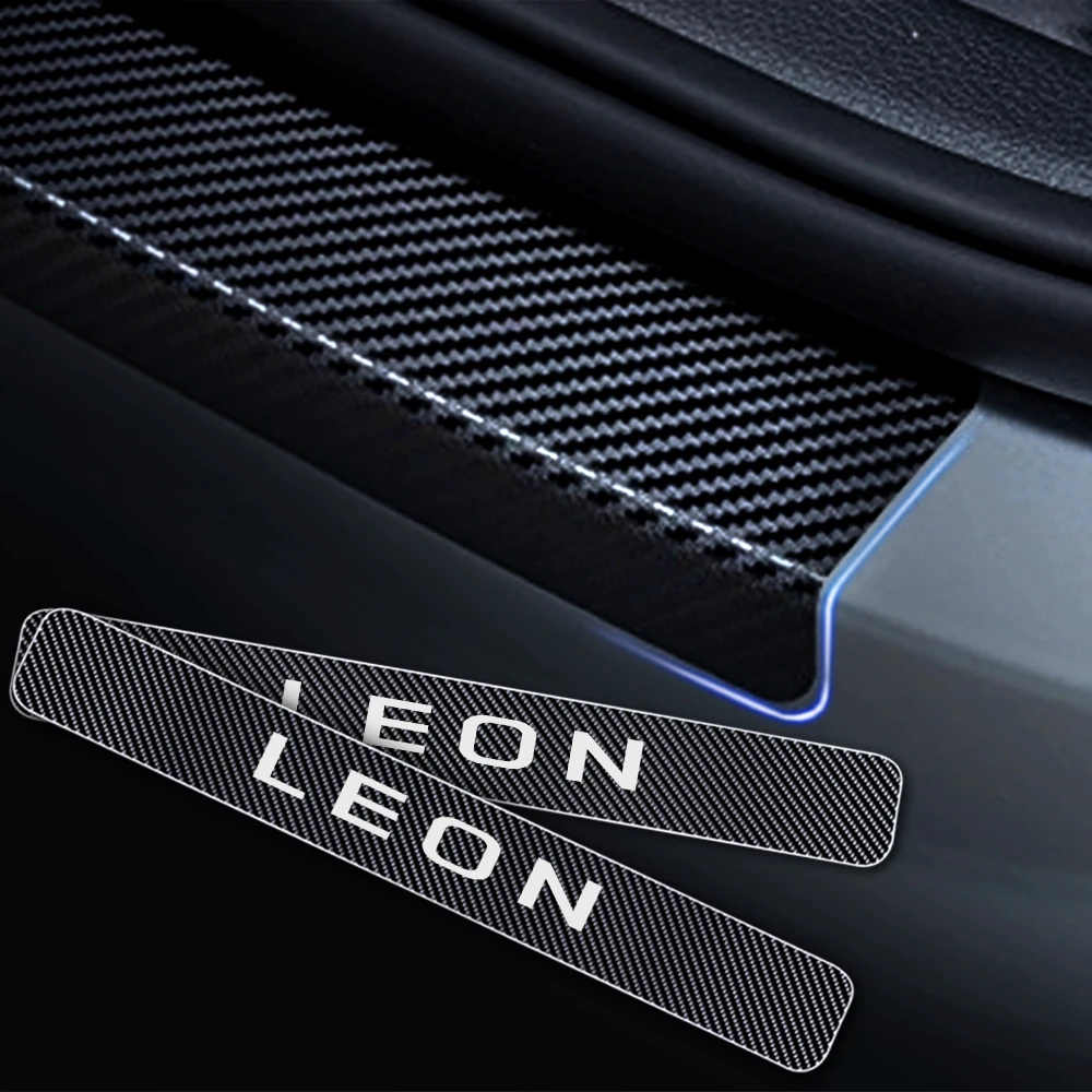 Для SEAT LEON 2010 2011 2012 2013 2014 2015 автомобиля порога двери протектор углеволоконная