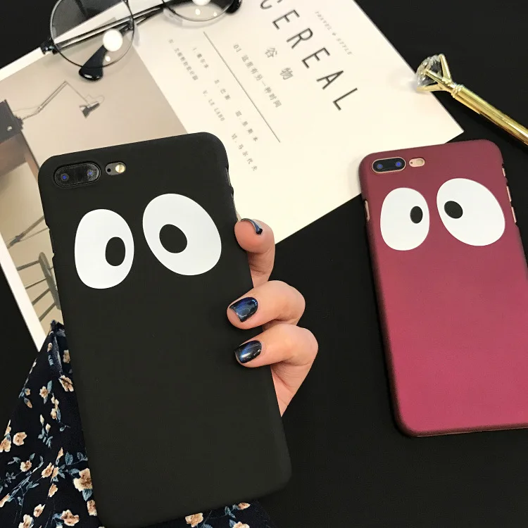 Чехол для iphone 7 8 X чехол 6 s S 5 5s XS Max XR Plus с жесткими глазами черный красный