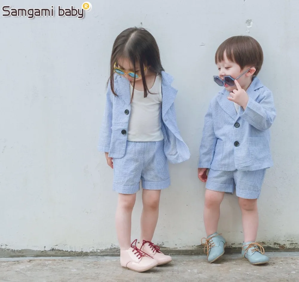 Комплект одежды для мальчиков и девочек SAMGAMI кофта с длинным рукавом шорты